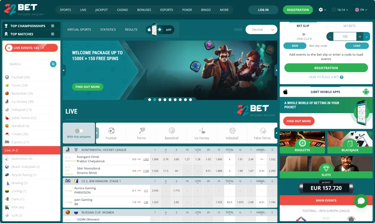 22Bet Sport 22Bet Sport